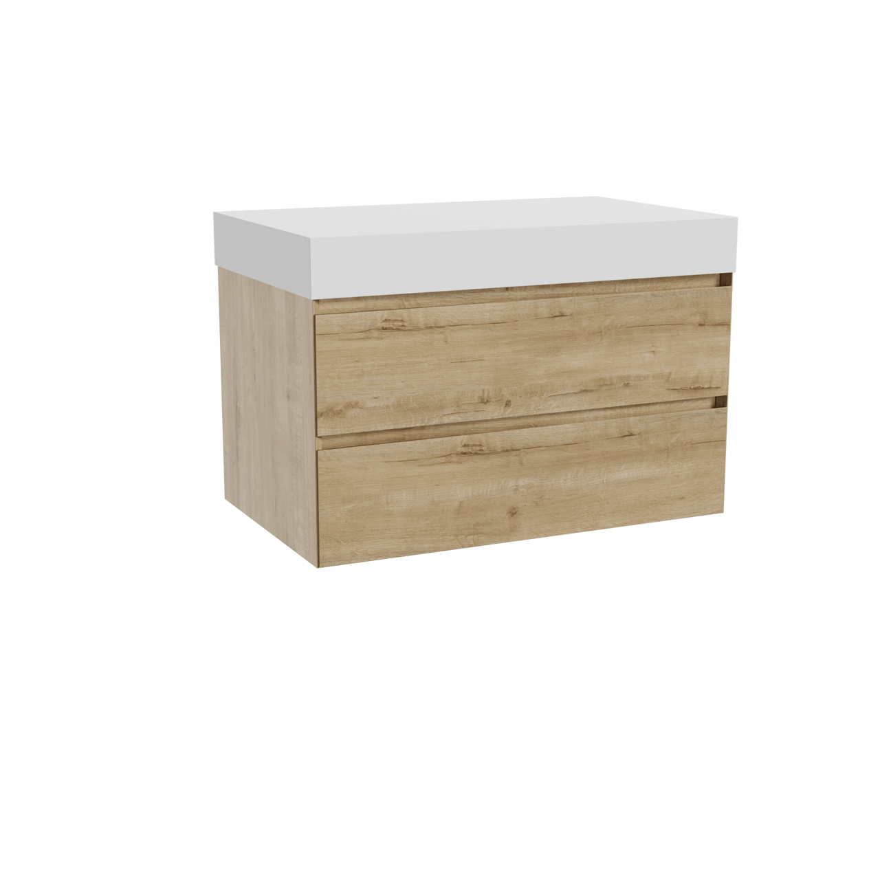 Balmani Mitra Badmöbel mit Dominus Waschtischplatte für Aufsatzwaschbecken