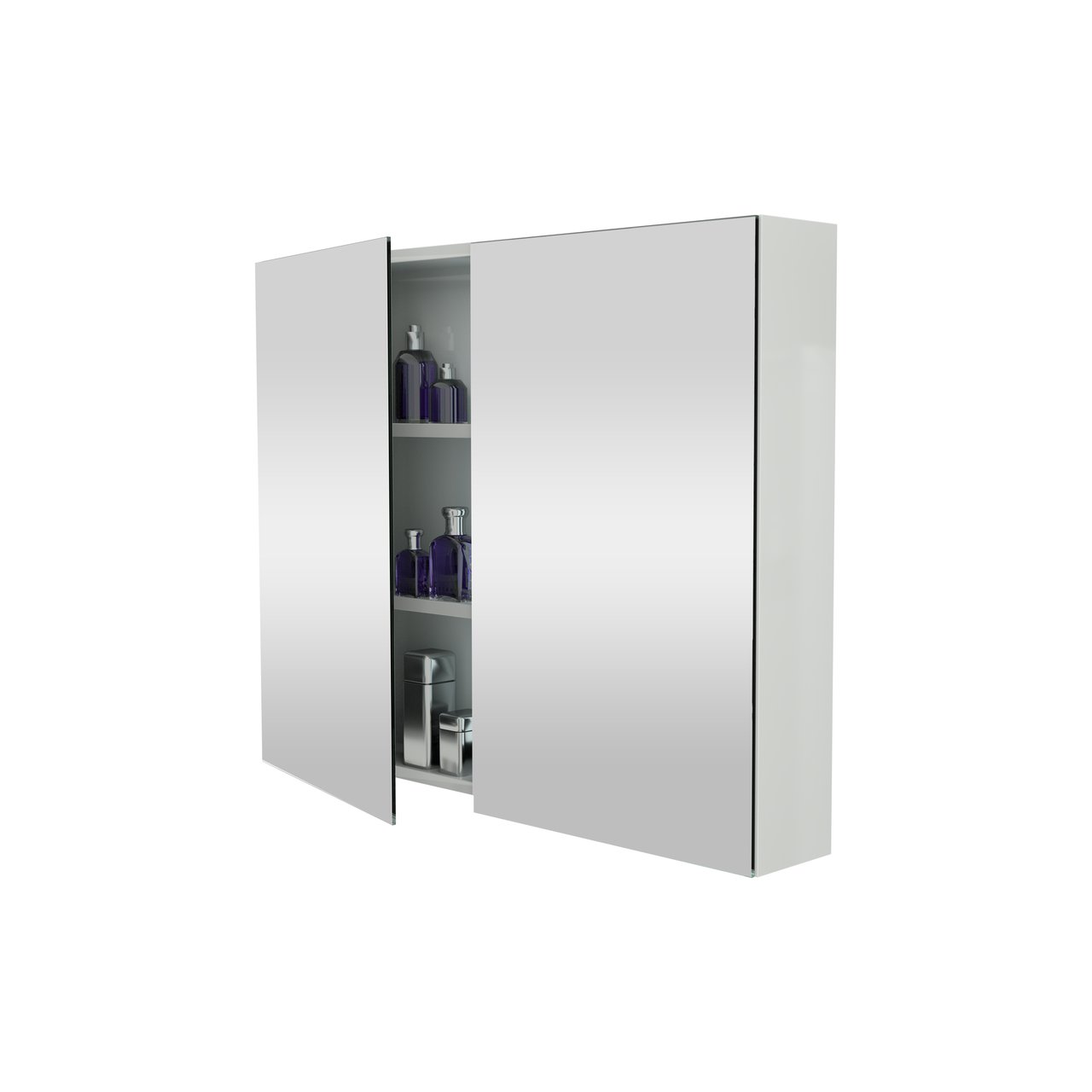 Storke Reflecta spiegelkast 95 x 75 cm Hoogglans Wit