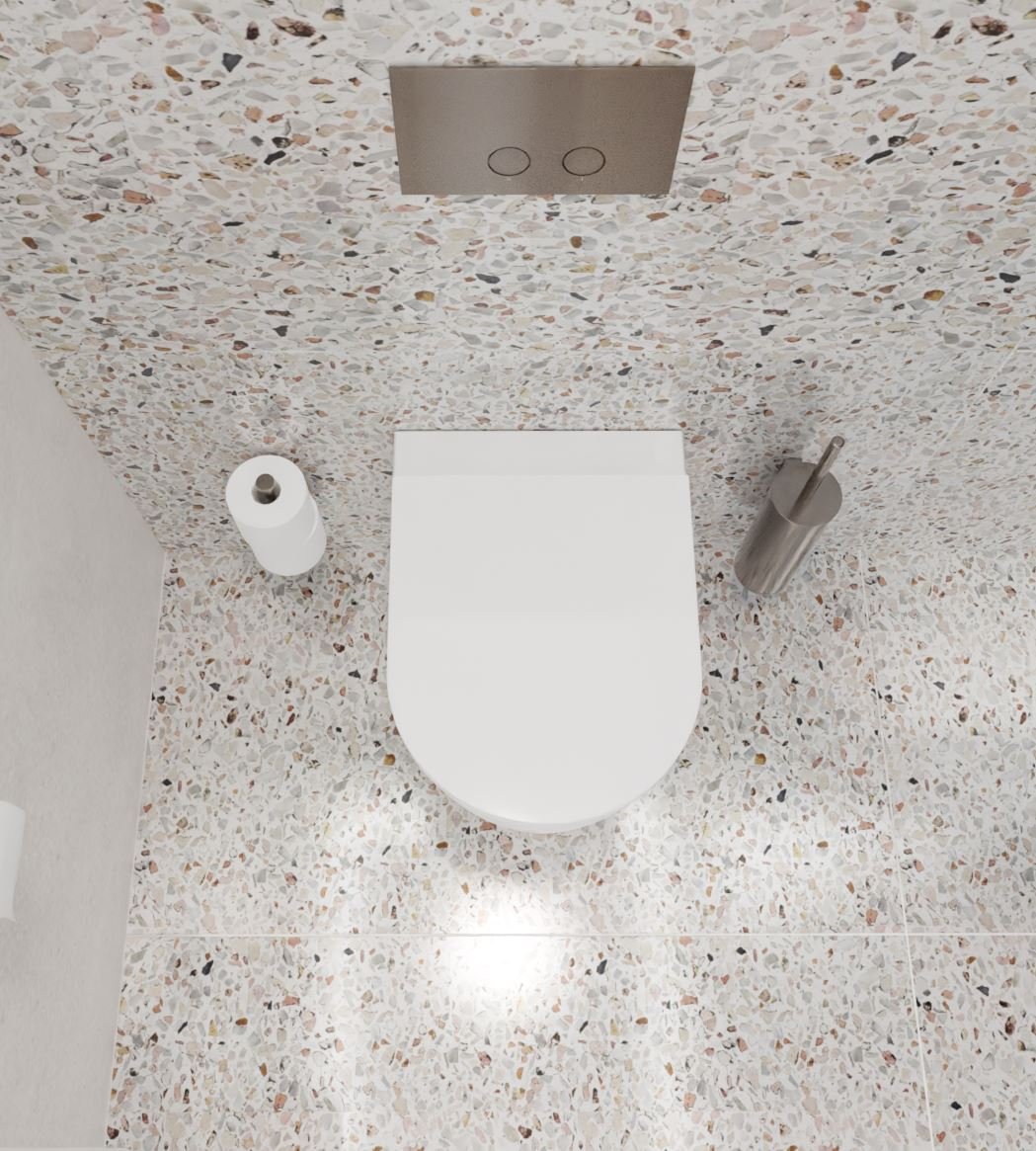 Luca Varess Moreno hangtoilet glanzend wit randloos