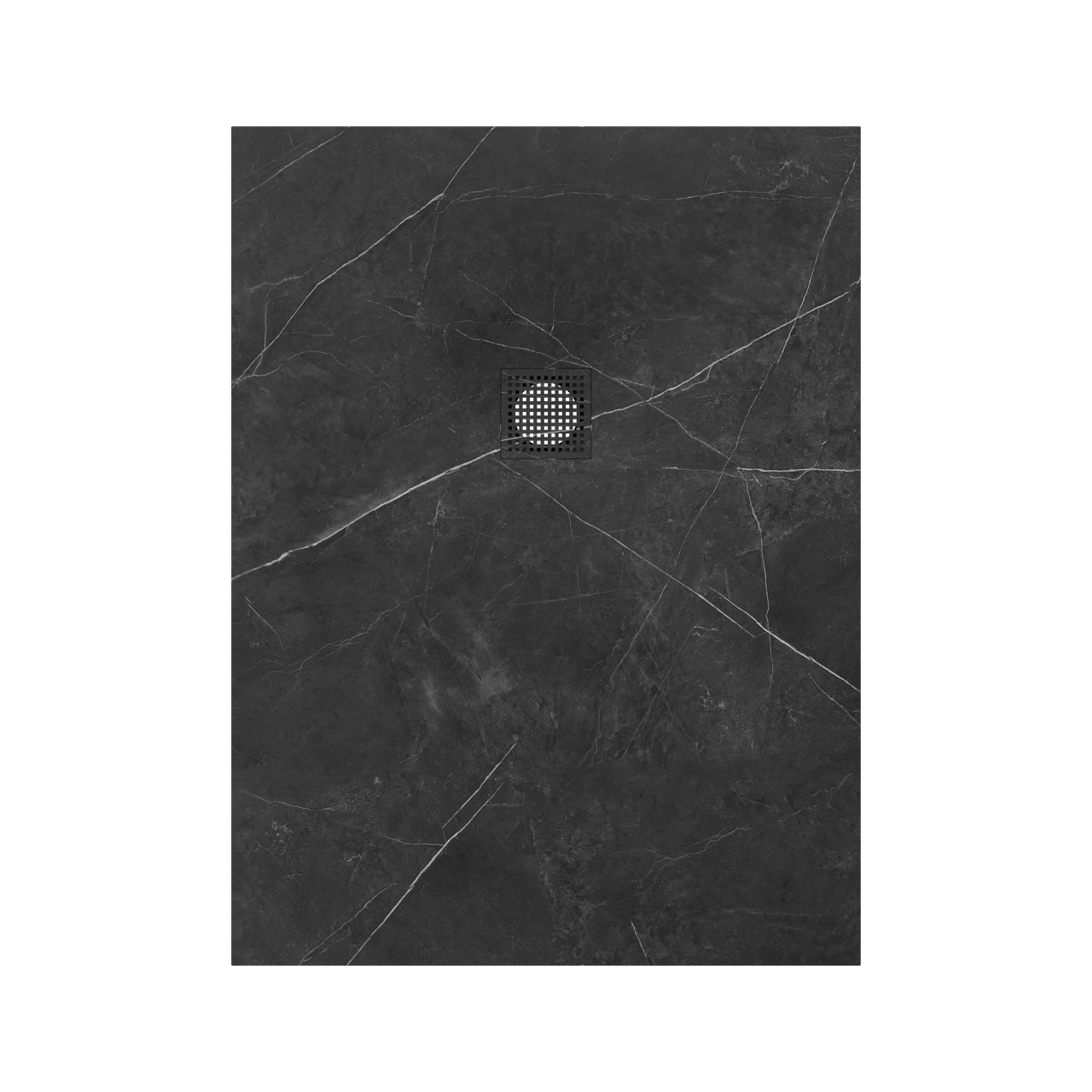Luca Varess Suite Duschwanne 120 x 90 cm Marmorkomposit Marble Dark 