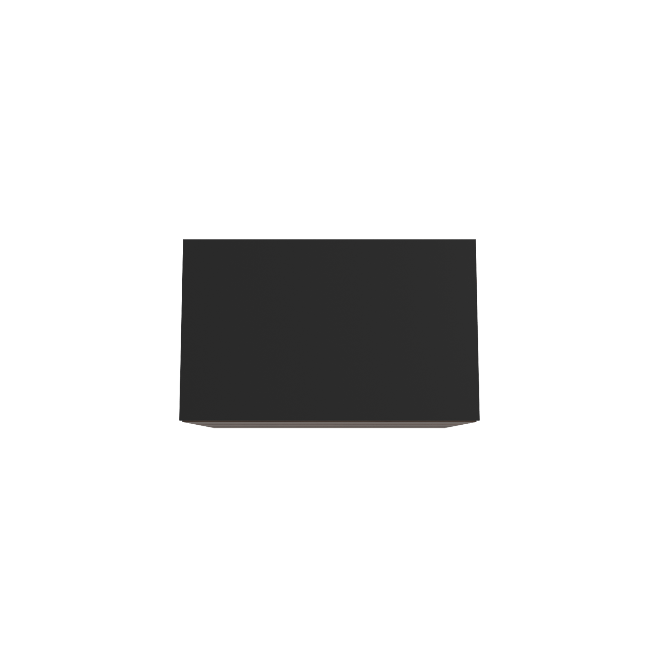 Storke Edge freistehendes Möbelstück Set: 85 x 52 cm, Nussbaum, mit Panton Einzel Waschtischplatte, Pulverbeschichtetes MDF Schwarz matt