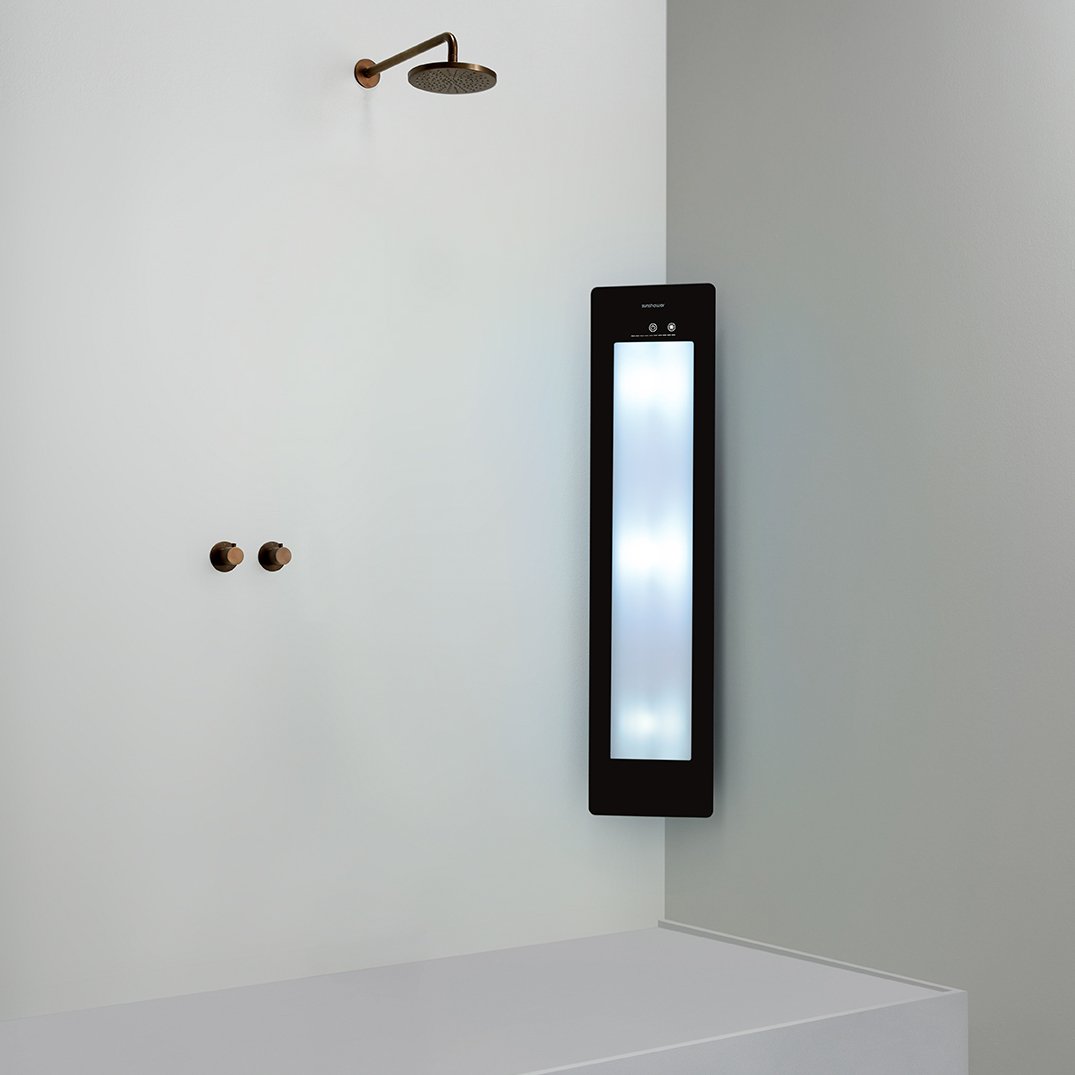 Sunshower Plus M Infrarood en UV Opbouw in hoek black