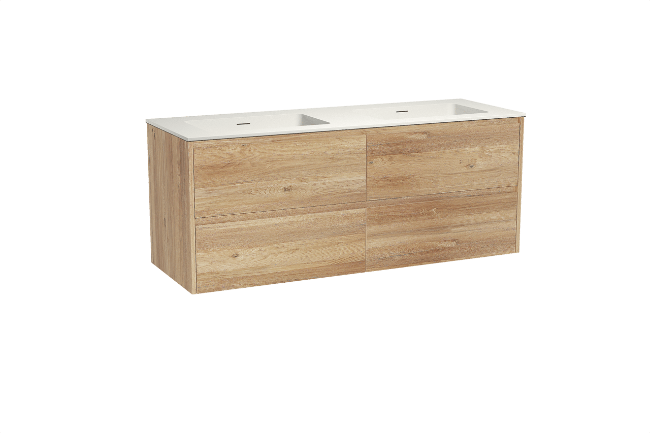 Storke Seda Badmöbel Set mit Mata Waschtisch