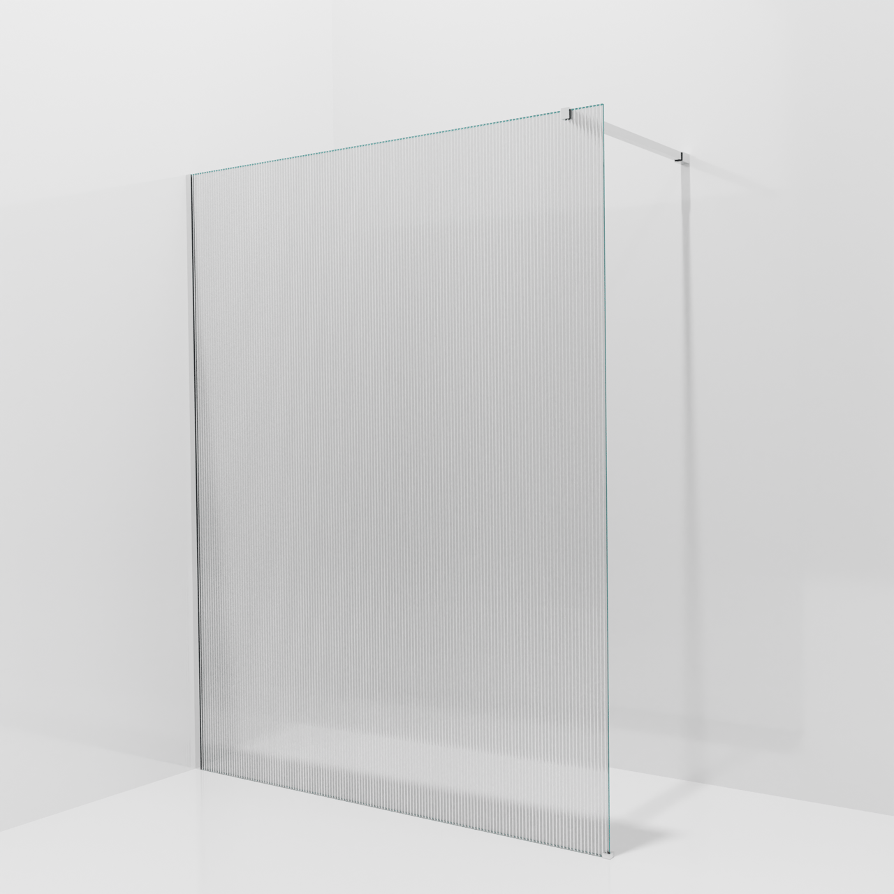 Balmani Modular inloopdouche: 160 x 200 cm, Ribs met coating, Glanzend chroom profielen