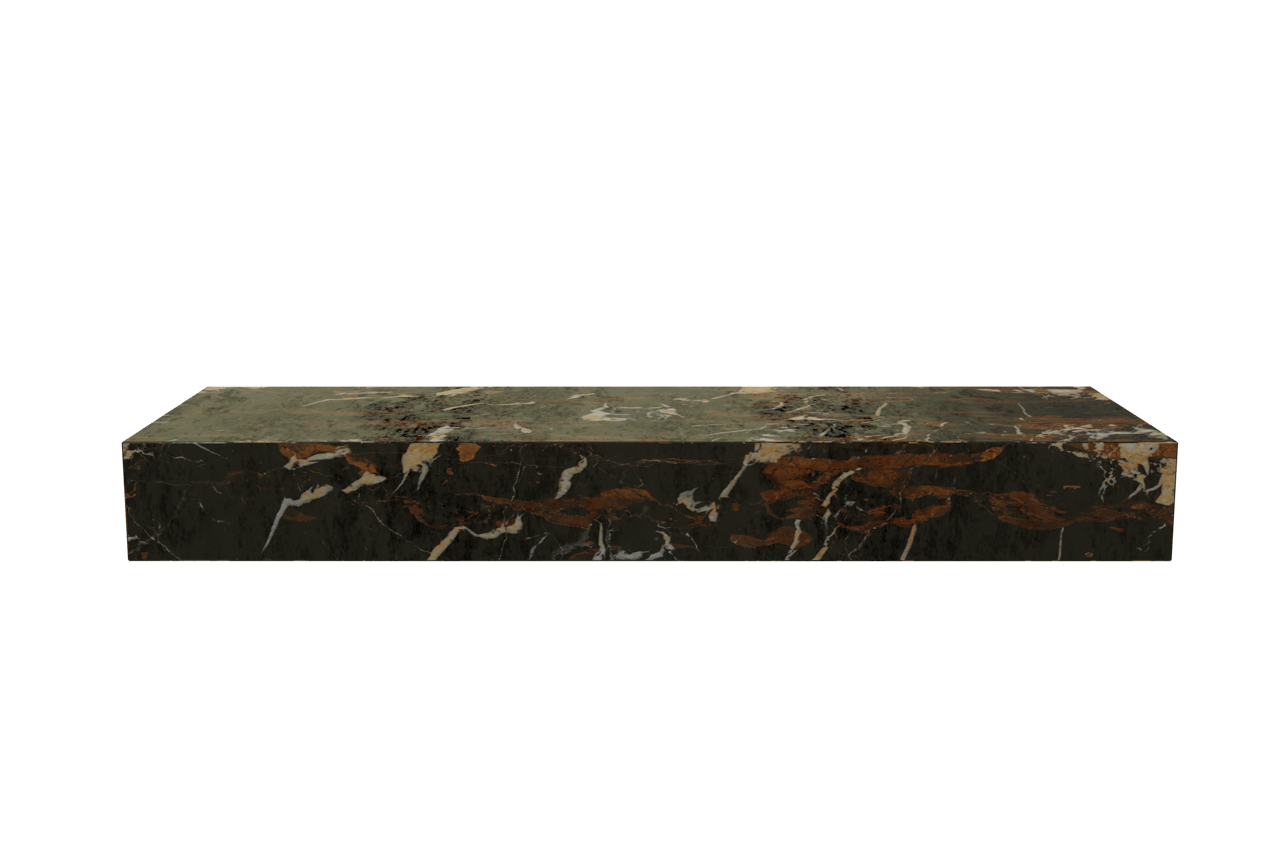 Balmani Nova Handwaschbecken: Portoro Gold Marmor, 60 x 20 cm