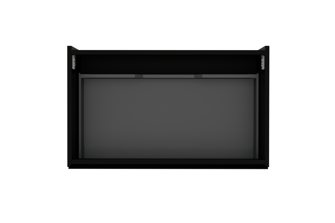 Storke Edge zwevende wastafelonderkast 85 x 52 cm mat zwart 1 lade