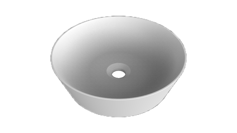 Balmani Still waskom matte Solid Surface rond Ø 38 cm