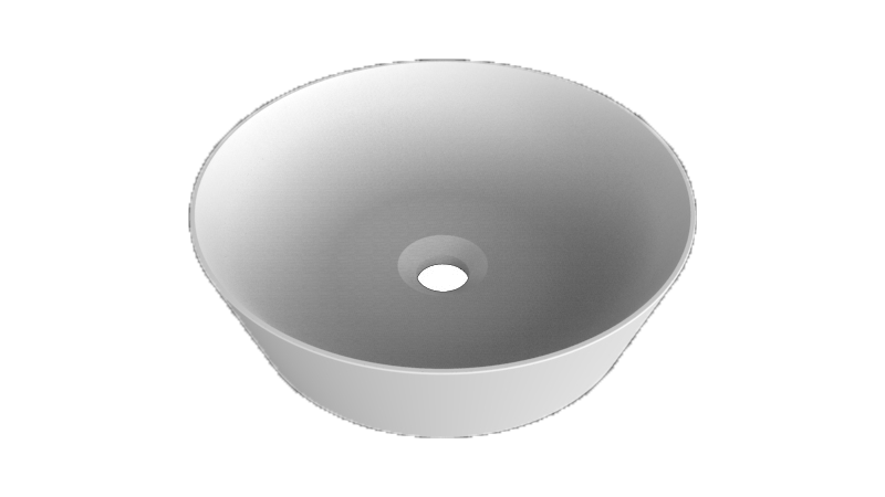 Balmani Still waskom matte Solid Surface rond Ø 38 cm