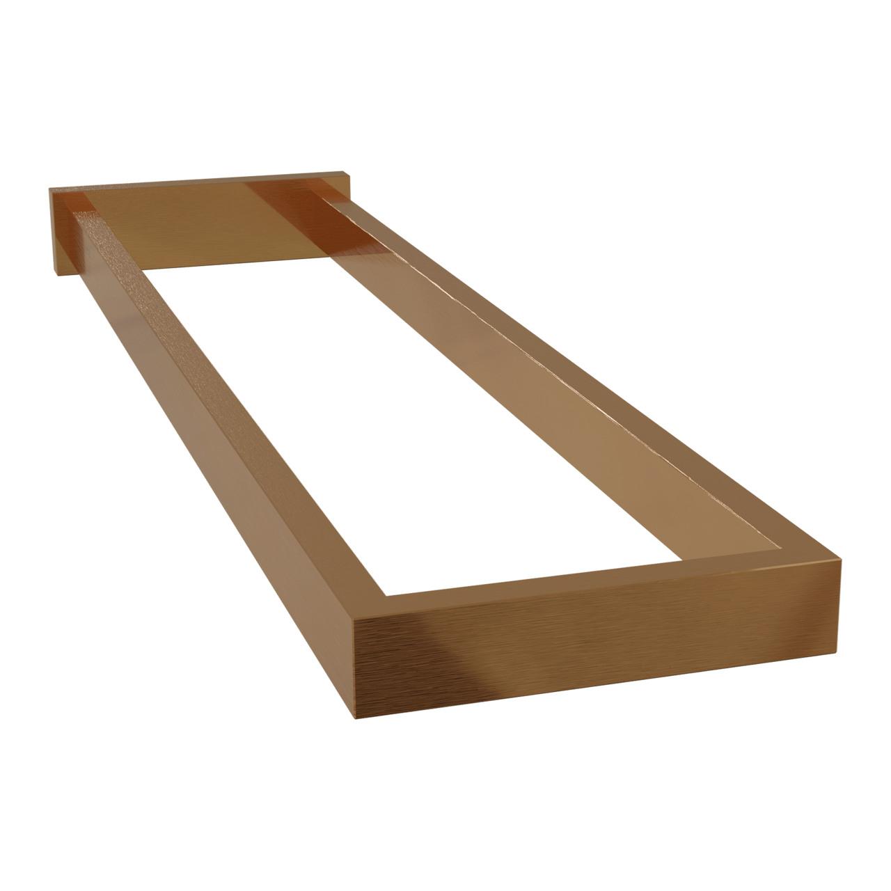 Blaufoss Noma dubbele handdoekhouder Brushed Rosegold 41cm