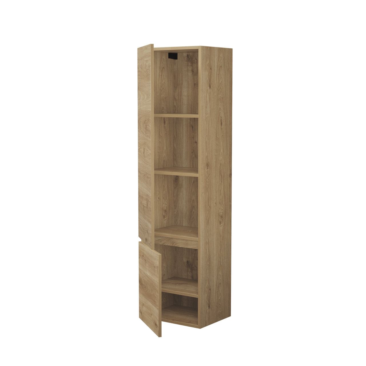 Balmani Lucida Badhochschrank: Hängend, links, Eiche rustikal, 45 x 35 x 169 cm