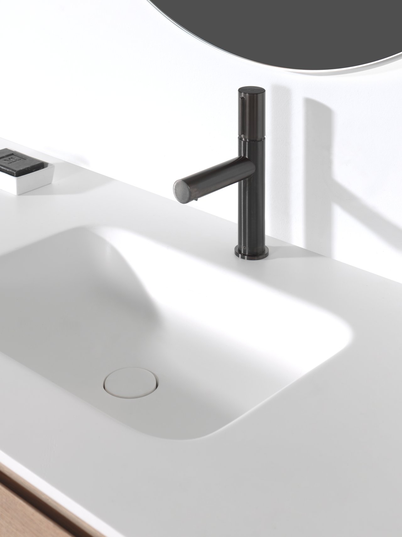 Axor Uno Select robinet de lavabo noir brossé