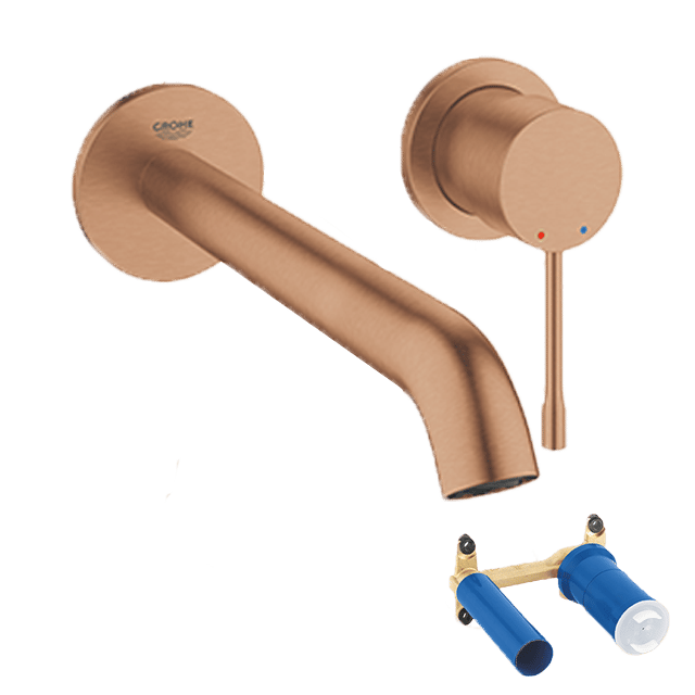 Grohe Essence robinet de lavabo enastré Brushed Warm Sunset incl élément intégré