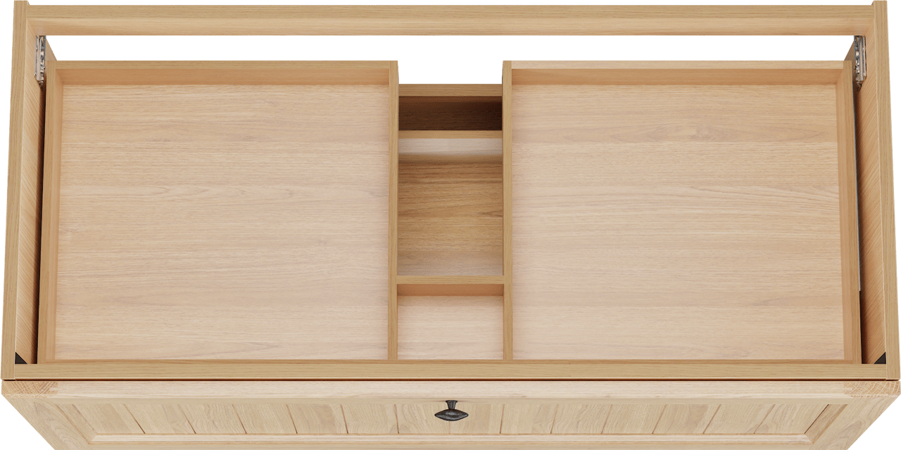 Balmani Lemon meuble sous-lavabo suspendu 120 x 55 cm Placage chêne naturel 2 tiroirs