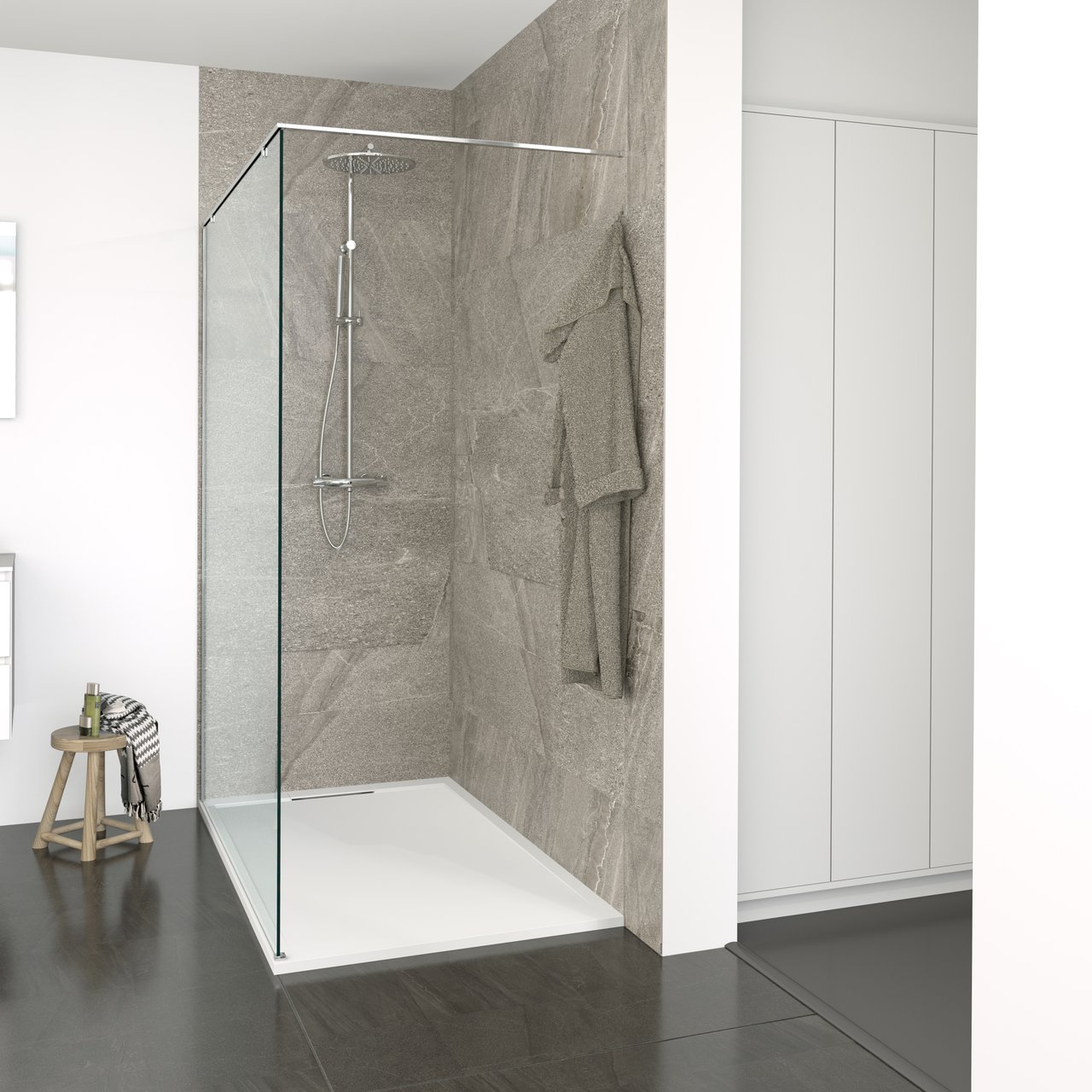 Balmani Modular Crest linke Stabilisierungsstange, 152 x 102 cm, Chrom