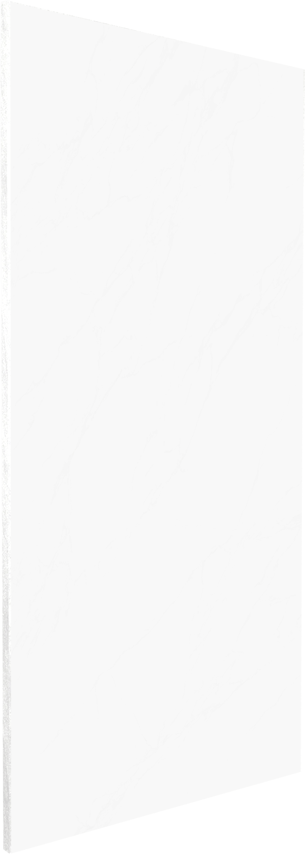 Balmani Piatto Duschrückwand: 120 x 220 cm, Solid Surface, Weiß matt