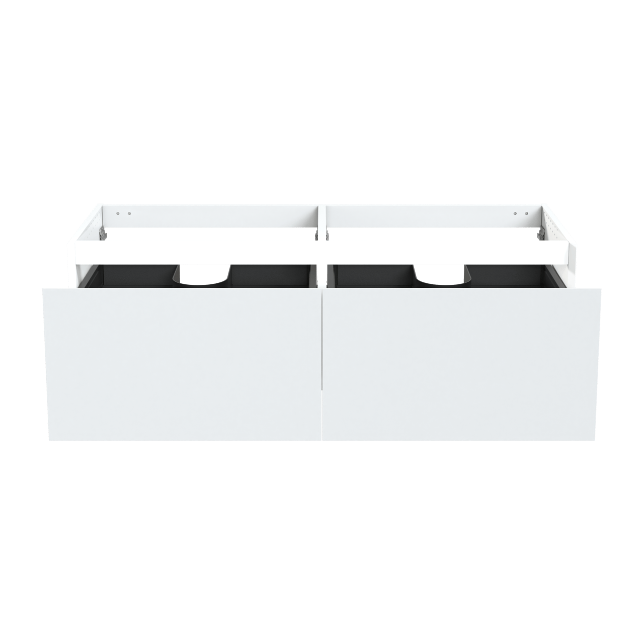 Balmani Idra zwevende wastafelonderkast 150 x 55 cm mat wit 4 lades