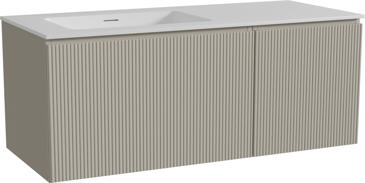 Storke Ribs meuble salle de bains avec plan vasque Mata