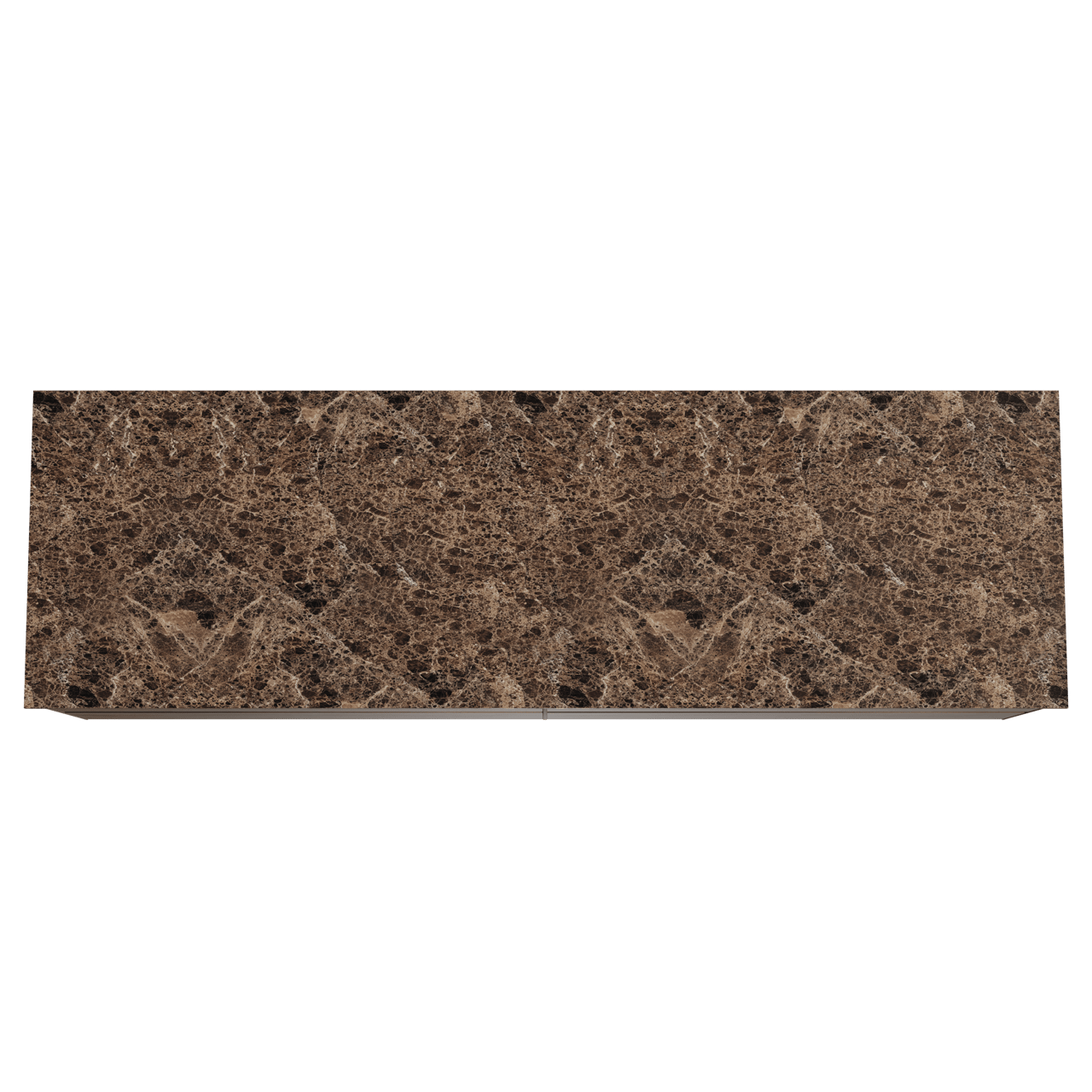 Balmani Mitra hängendes Möbelstück Set: 180 x 55 cm, Amerikanischer Nussbaum, mit Stretto Einzel- oder Doppel Waschtischplatte, Marmor Dark Emperador