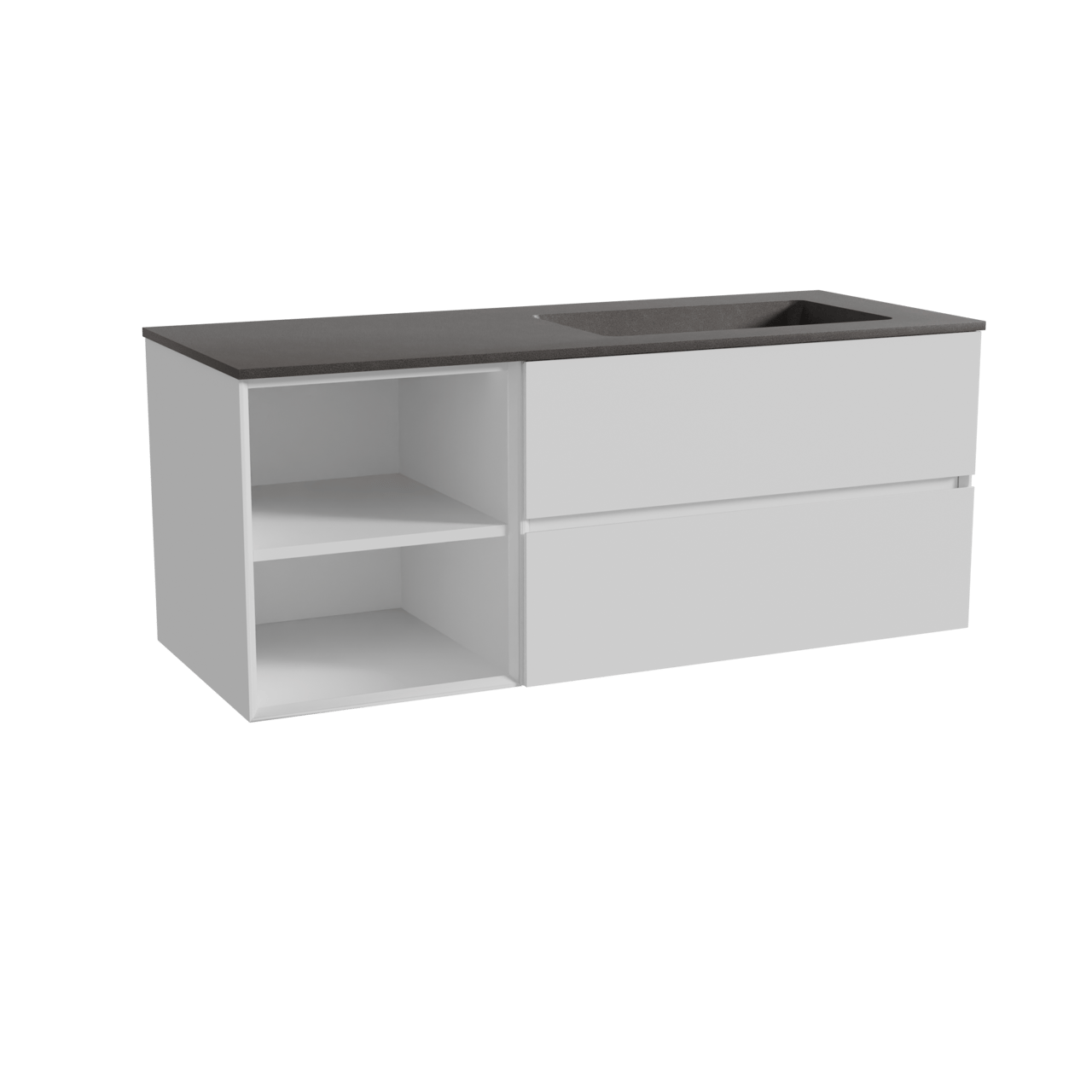 Storke Edge meuble salle de bains avec plan vasque Scuro