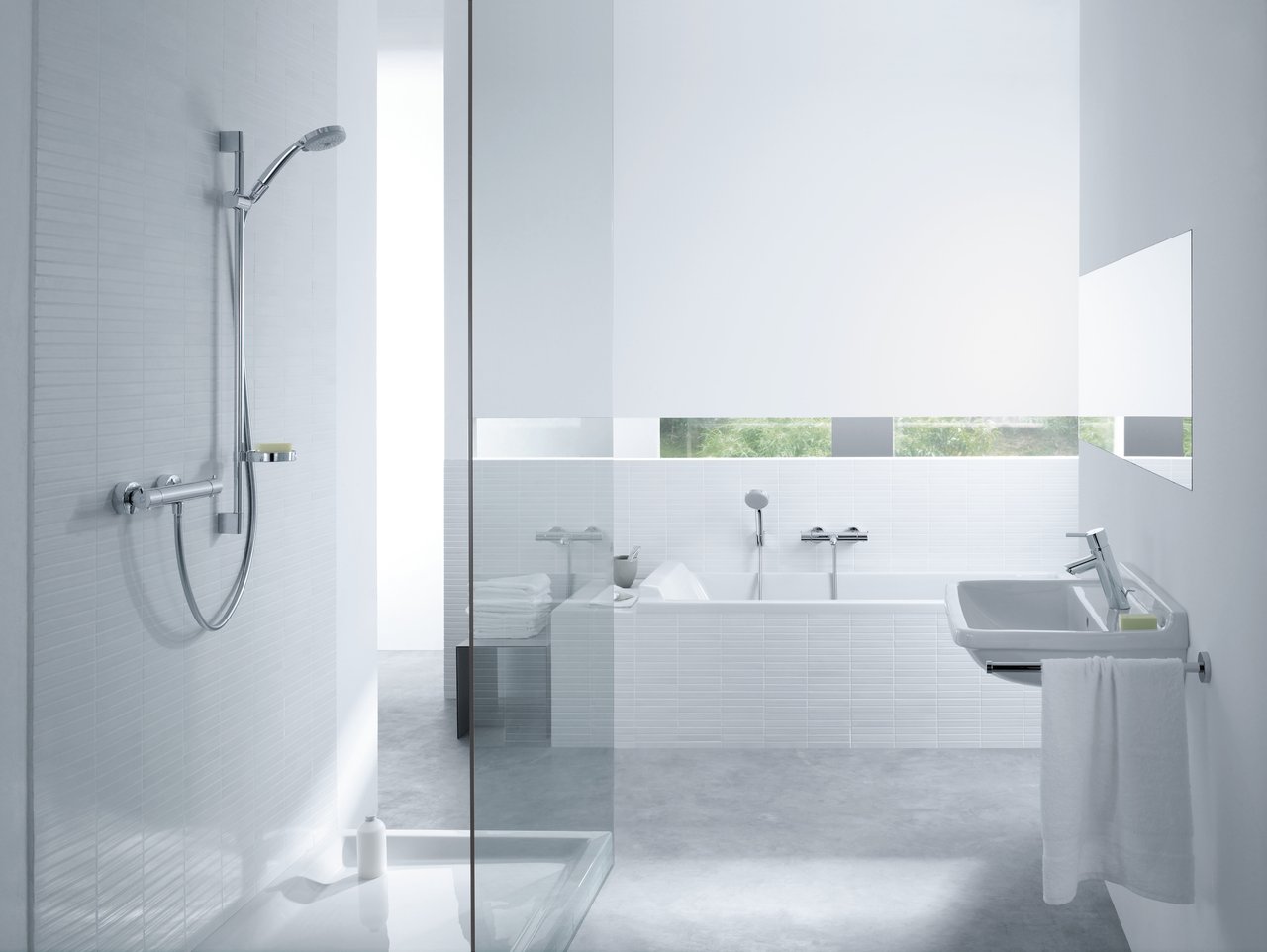 Hansgrohe Croma 100 handdouche 3 straalsoorten Glanzend Chroom