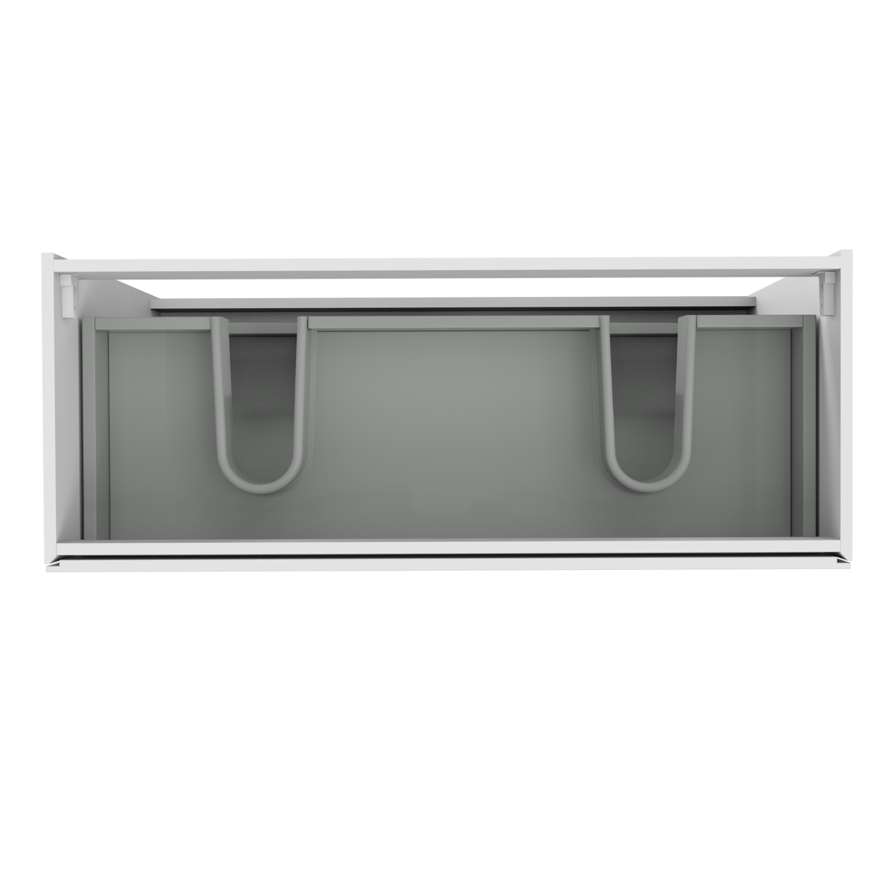 Storke Edge staande wastafelonderkast 120 x 46 cm hoogglans wit 3 lades 2 sifonuitsparingen