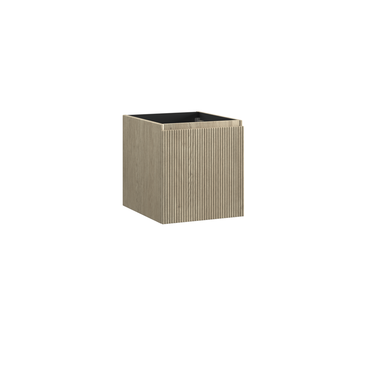 Storke Ribs meuble sous-lavabo suspendu 45 x 52 cm chêne brut