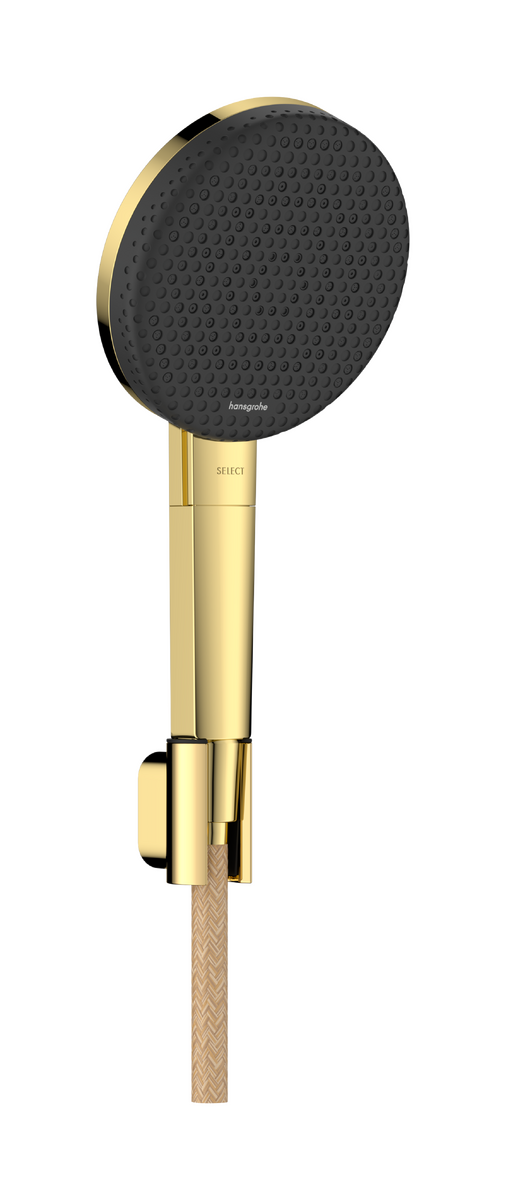 Hansgrohe Raindance Alive Select S 125 Handbrause-Set 3 Strahlfunktionen Polished Gold Optic