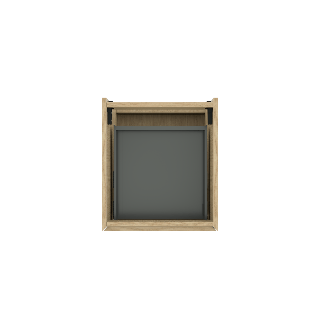 Facet natural oak basin cab. 2 drawers 45cm