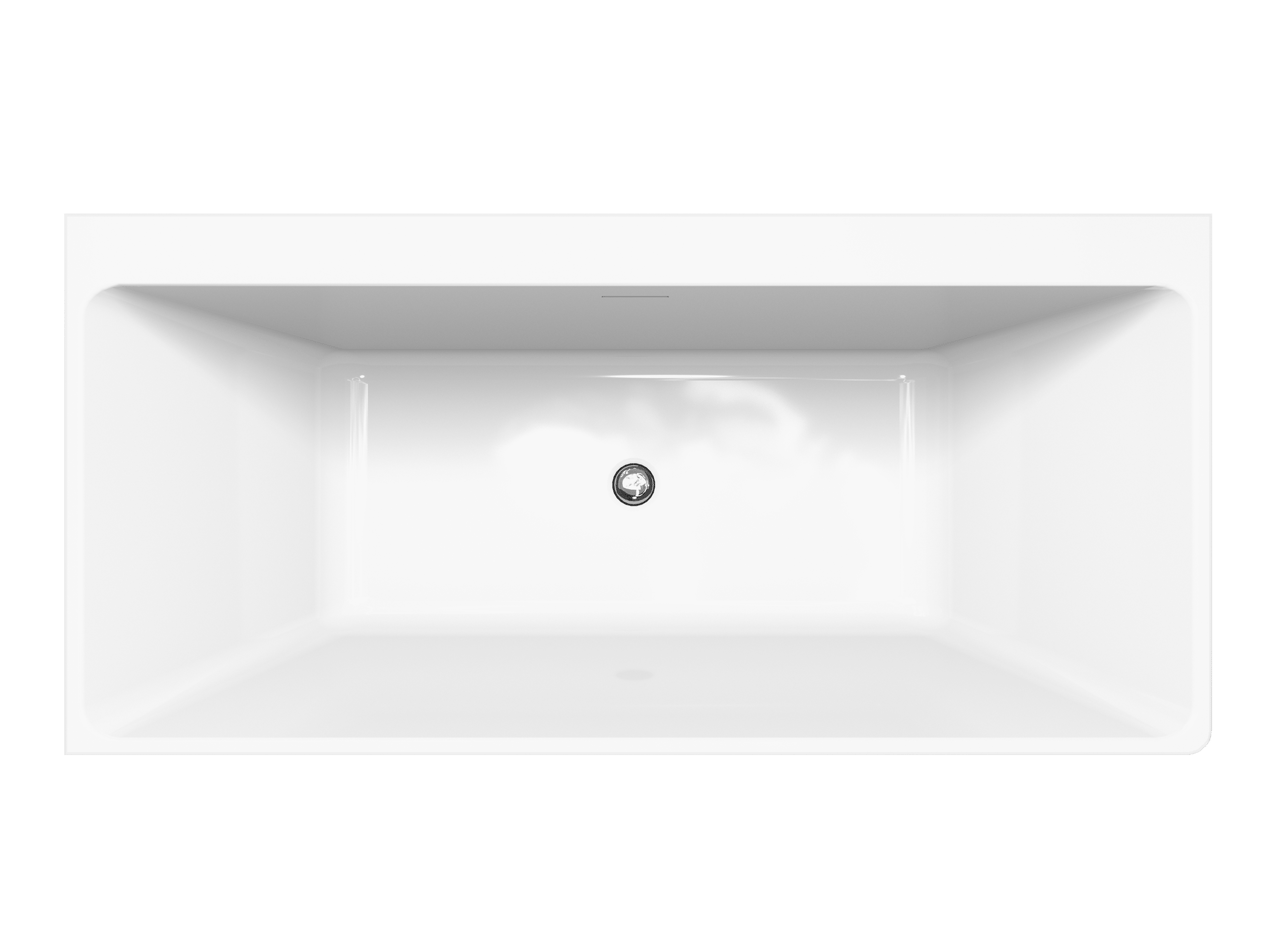 Luca Varess Coda tweepersoons hoekbad links 190 x 90 cm acryl glanzend wit