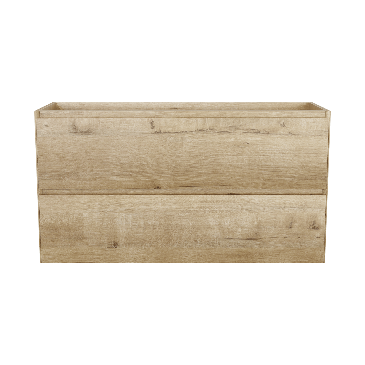 Balmani Mitra Compact meuble sous-lavabo suspendu 120 x 46 cm chêne brut 2 tiroirs