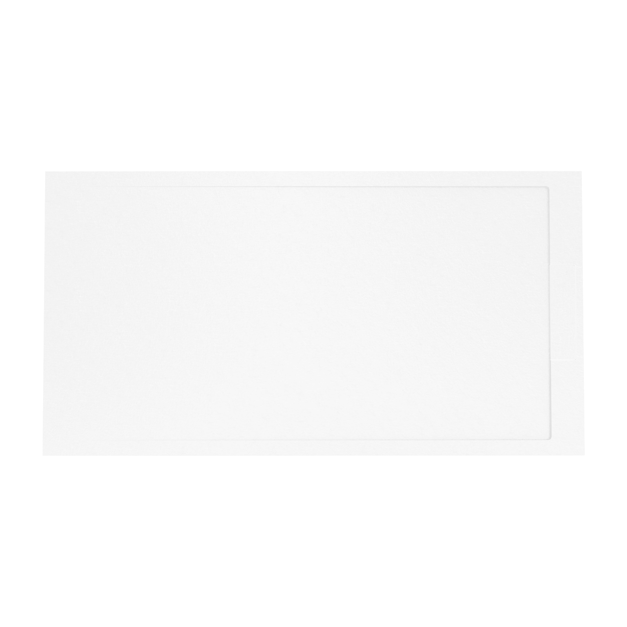 Balmani Indus receveur de douche 170 x 90 cm marbre composite blanc mat texture ardoise