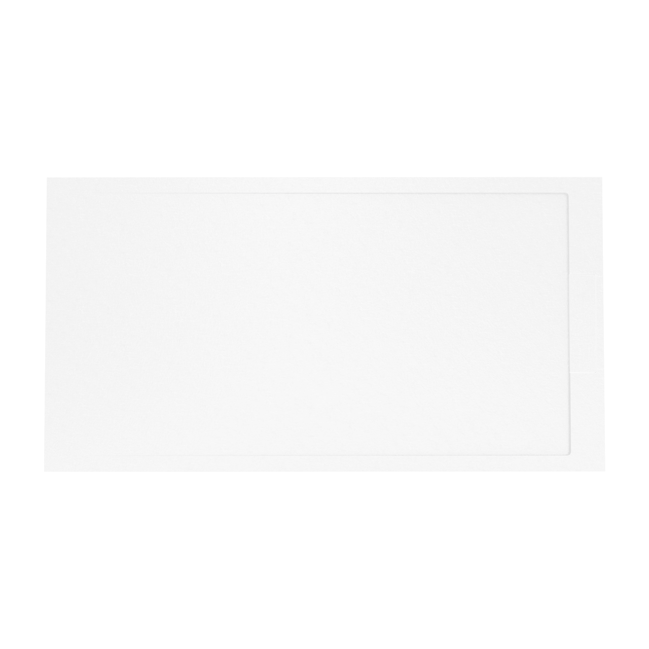 Balmani Indus receveur de douche 170 x 90 cm marbre composite blanc mat texture ardoise