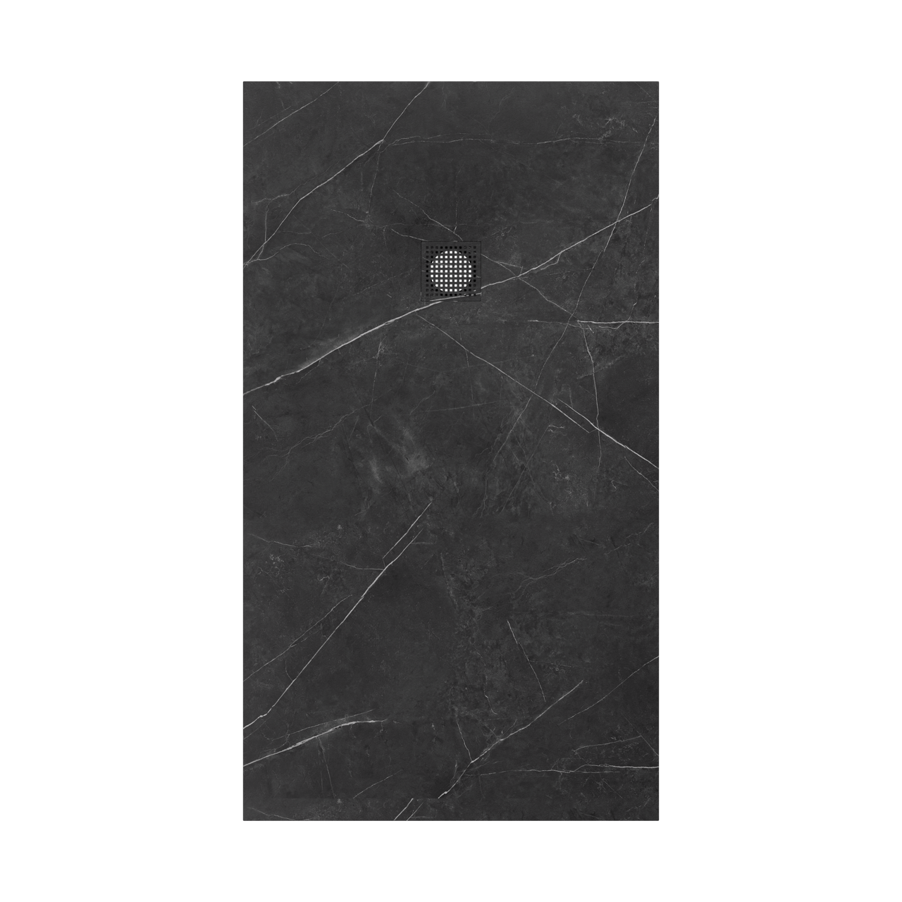 Luca Varess Suite douchebak 160 x 90 cm composietmarmer Marble Dark