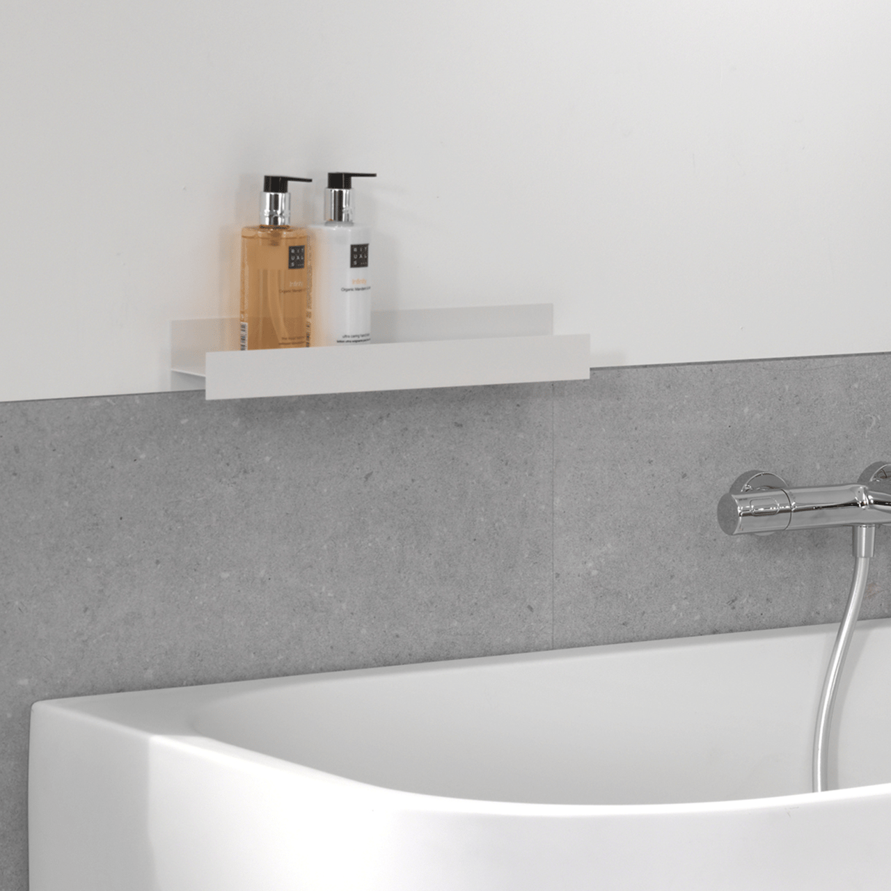 Blaufoss Blackline Tilli Wandregal, weiß matt 60 x 6,8 cm