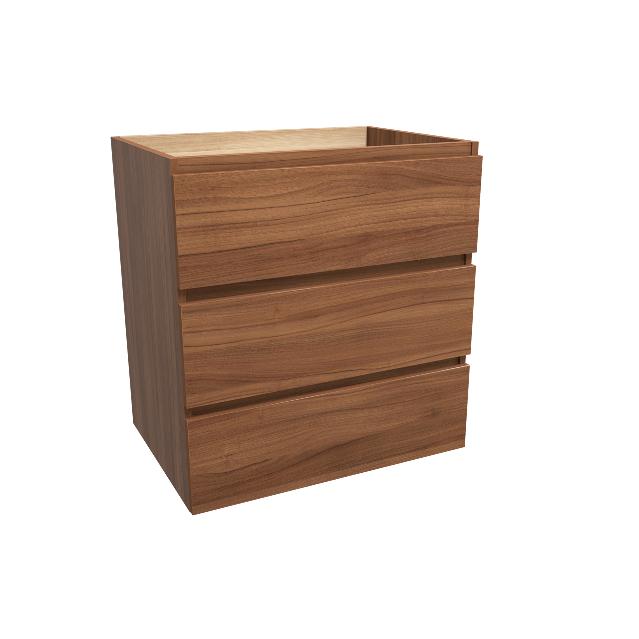 Balmani Lucida meuble sous-lavabo a poser 75 x 55 cm noyer 3 tiroirs