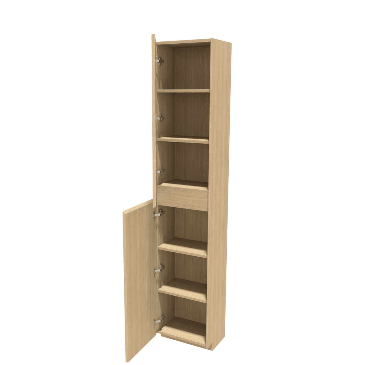 Storke Edge staande badkamerkast links naturel eiken 40 x 30 x 200 cm