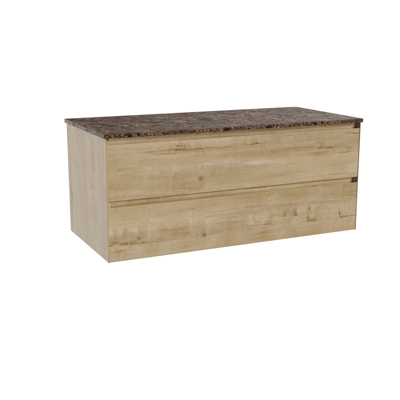 Balmani Mitra meuble salle de bains avec tablette pour vasques Stretto