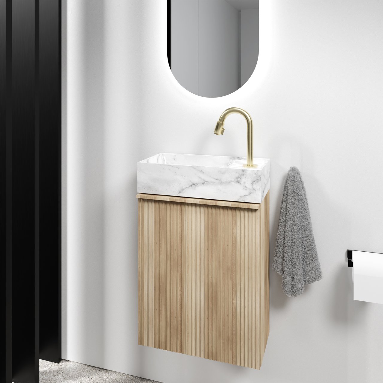 Blaufoss Ottawa standaard koudwaterkraan Brushed Champagne Gold