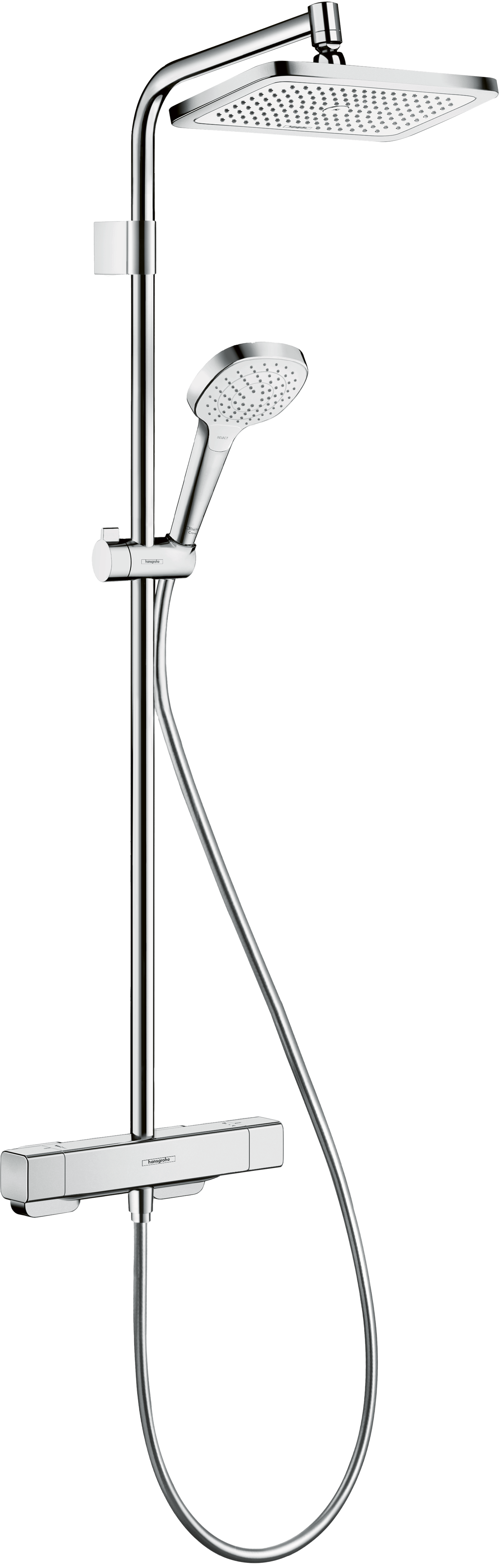 Hansgrohe Croma E280 Duschsystem mit Thermostat-Armatur Chrom Glänzend