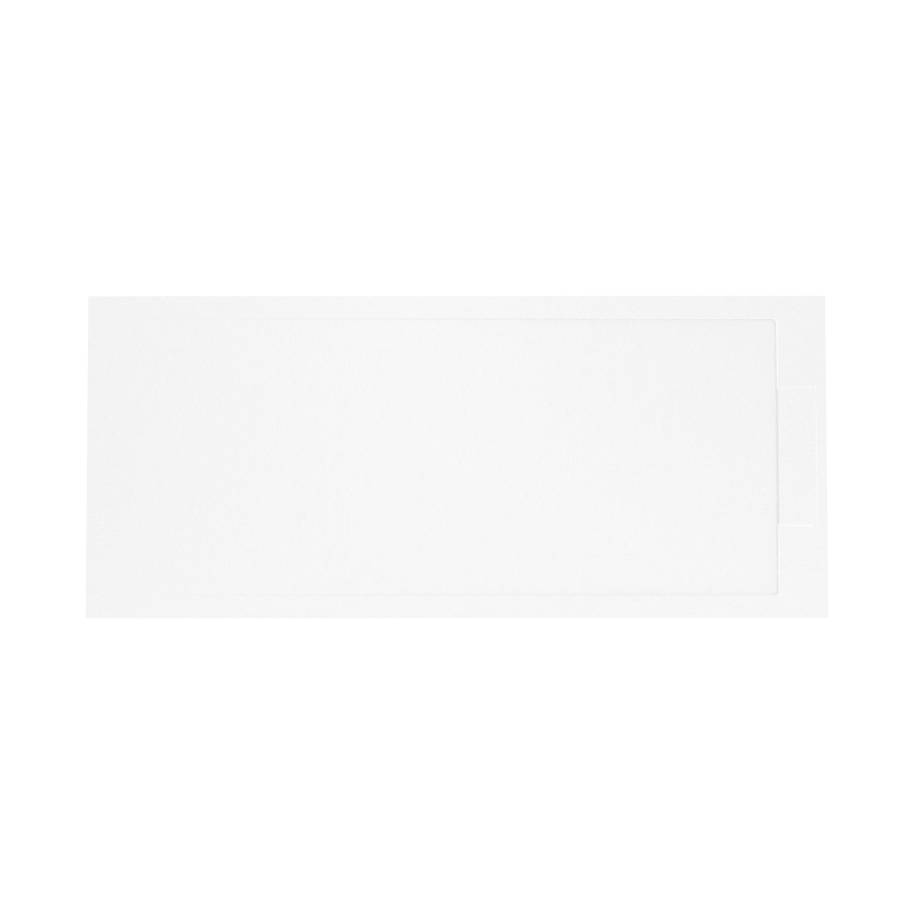 Balmani Indus receveur de douche 160 x 70 cm marbre composite blanc mat structure en ardoise