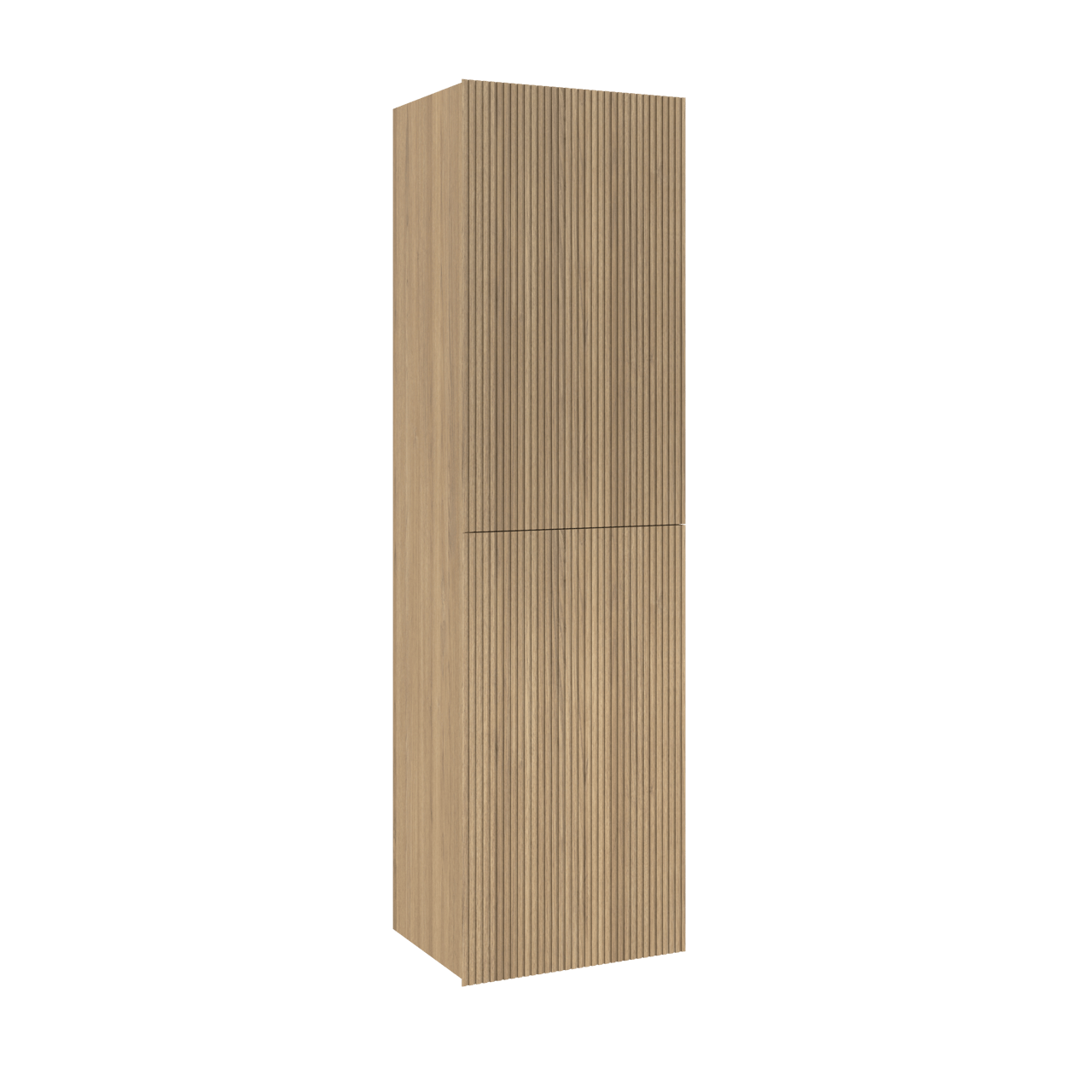 Balmani Fila colonne salle de bains suspendue placage chêne naturel 42 x 30 x 150 cm