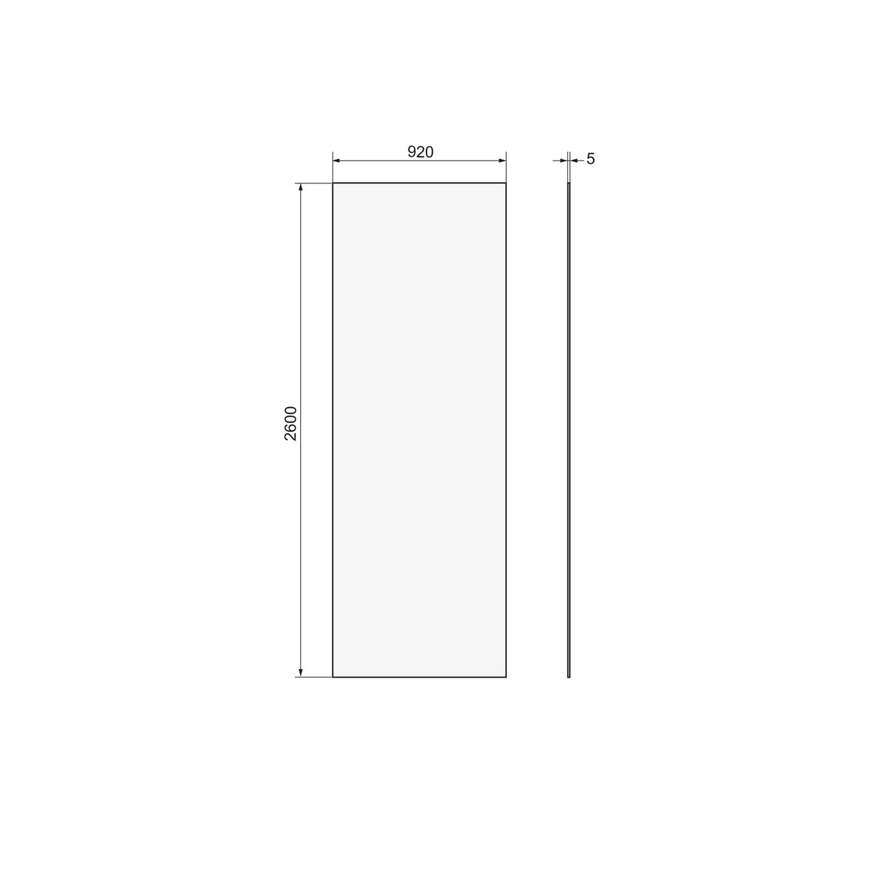 Luca Varess Silk set douchewandbekleding met hoekprofiel 120 x 90 x 260 cm acryl mat wit