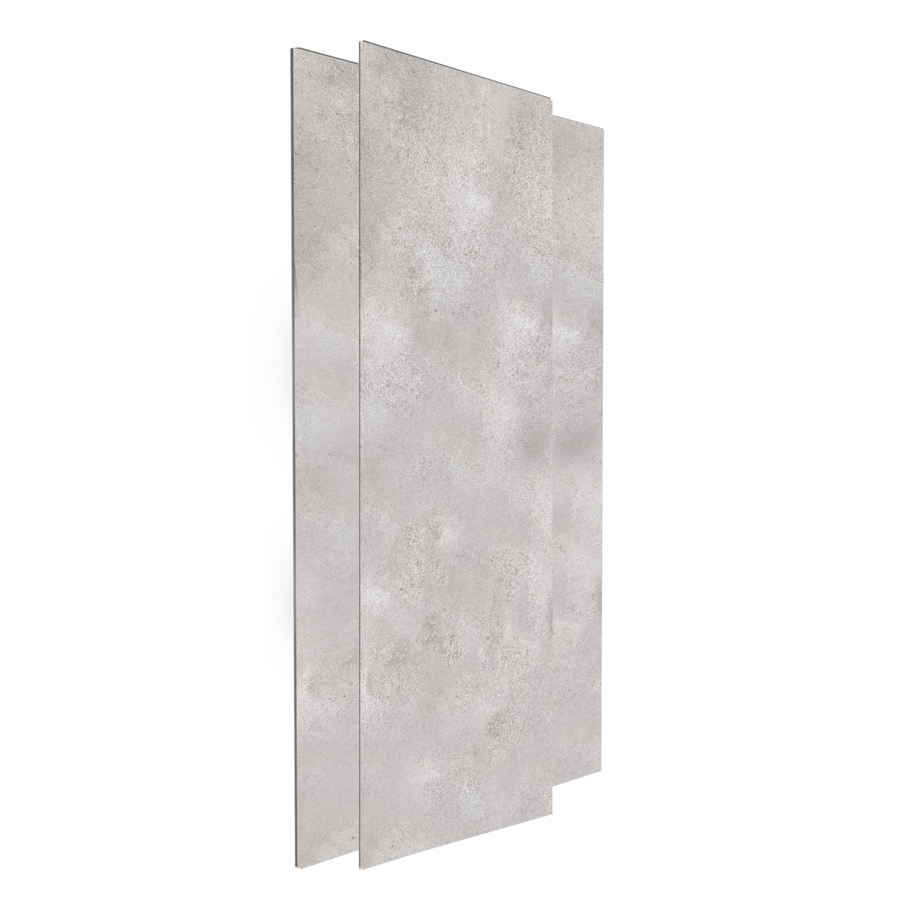 Linie Plato set douchewandbekleding set 120x260 & 90x260 cm pvc betongrijs Bolero