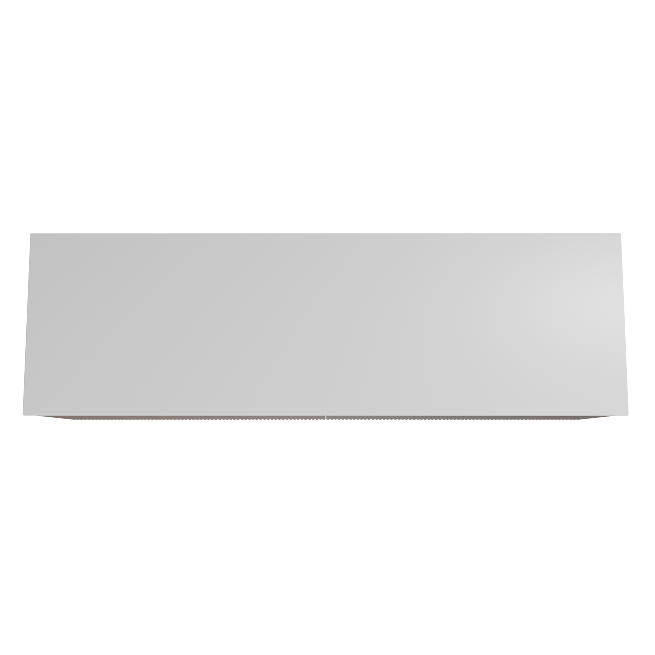 Storke Ribs zwevend badkamermeubel 170 x 52 cm notelaar met Tavola enkel of dubbel tablet in solid surface mat wit, Verticale symmetrische rechte ribbel