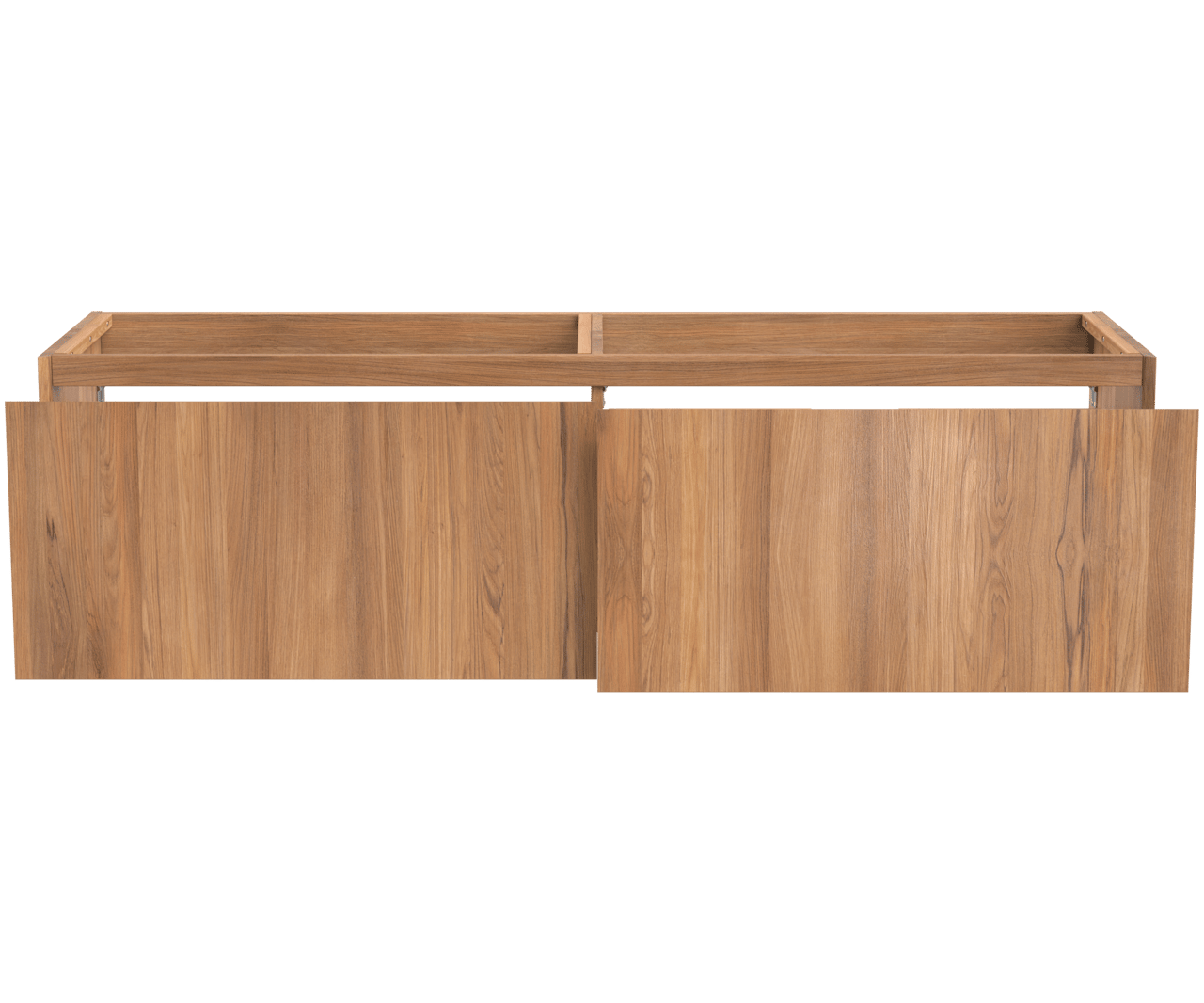 Balmani Idra meuble sous-lavabo suspendu 180 x 55 cm teck 4 tiroirs