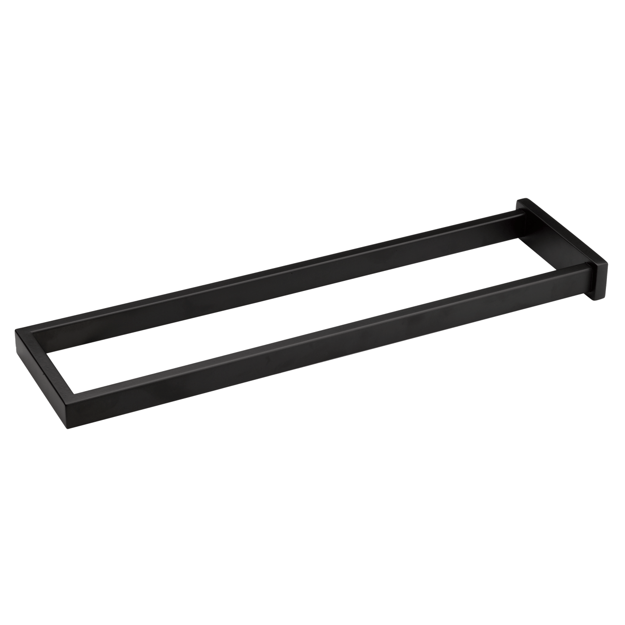 Blaufoss Noma doppelter Handtuchhalter, schwarz matt, 41 cm