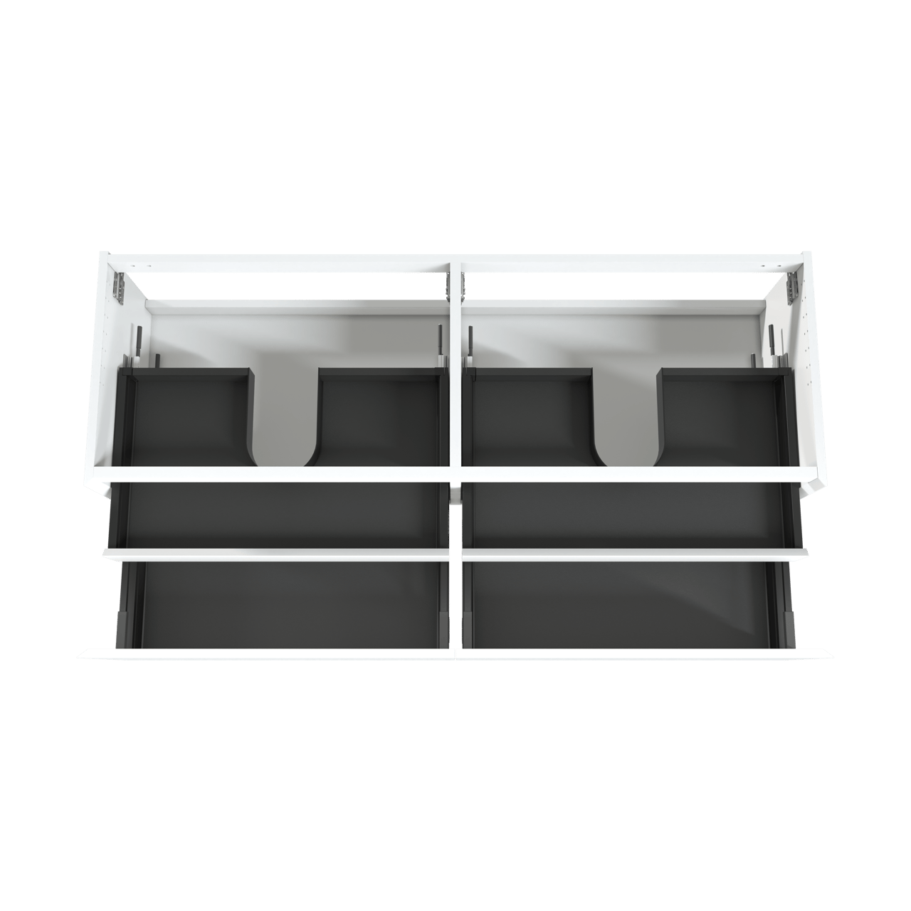 Balmani Idra meuble sous-vasque suspendu 180 x 55 cm blanc mat 4 tiroirs