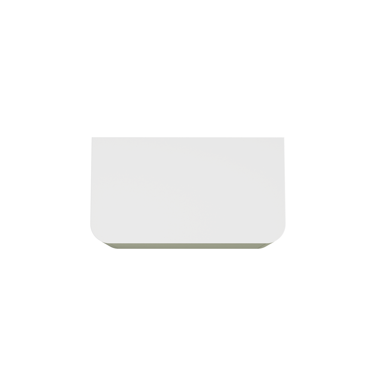 Balmani Moon zwevend badkamermeubel 100 x 55 cm saliegroen met Moon enkel tablet in solid surface mat wit