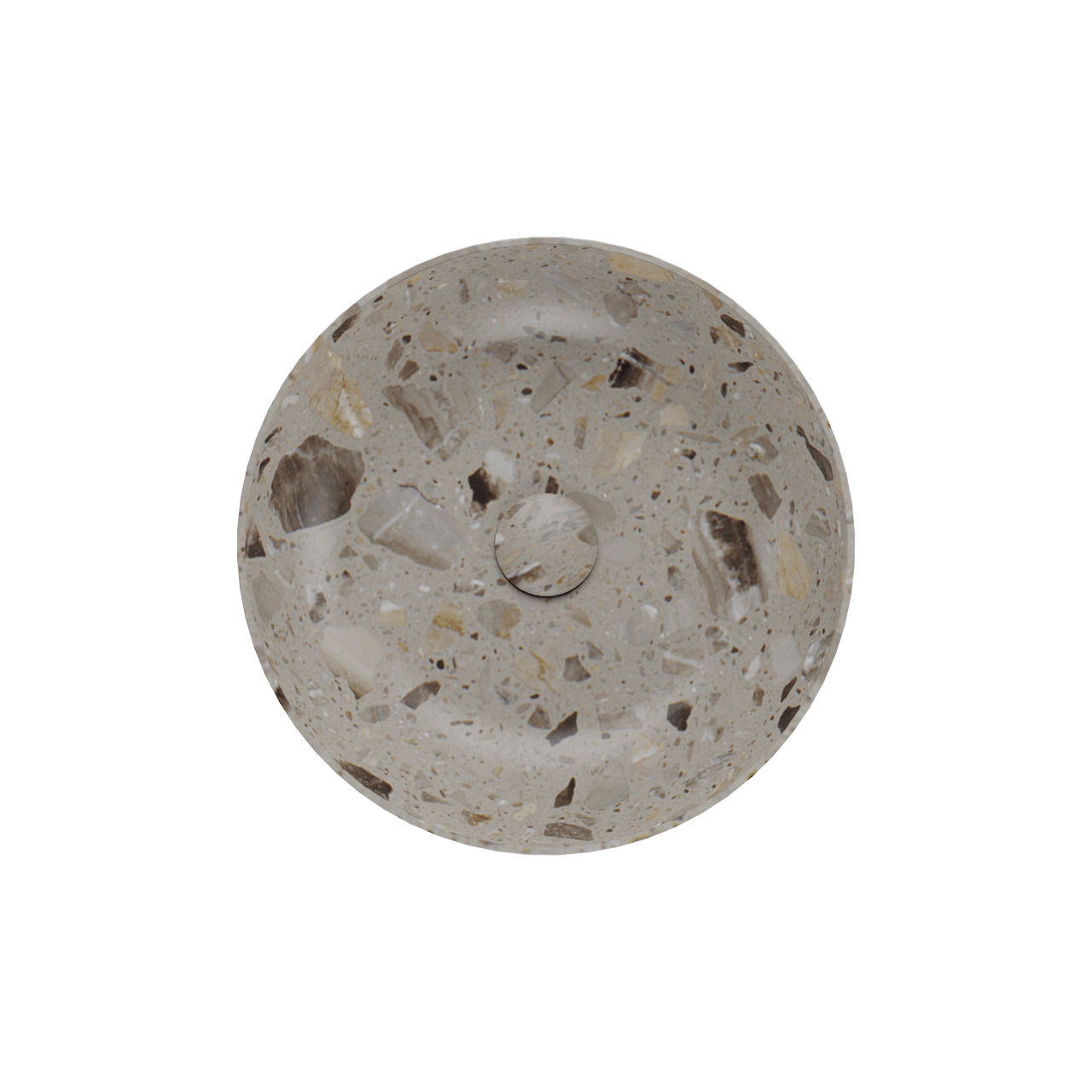 Balmani Still waskom greige terrazzo rond  Ø 38 cm