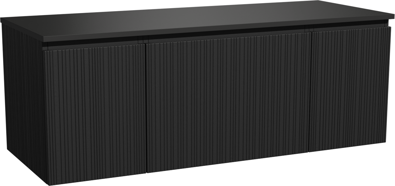 Storke Ribs Badmöbel Set mit Panton Waschtischplatte für Aufsatzwaschbecken